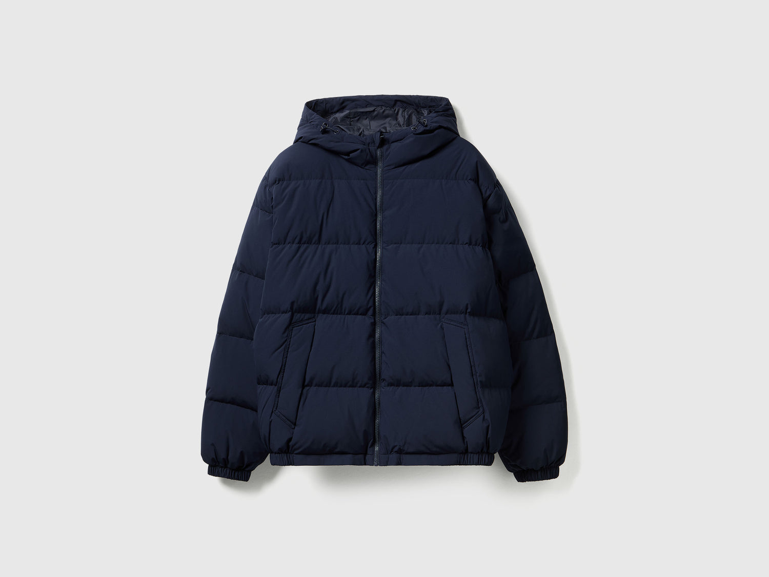 Piumino imbottito vera piuma riciclata da uomo blu scuro | Benetton Outlet
