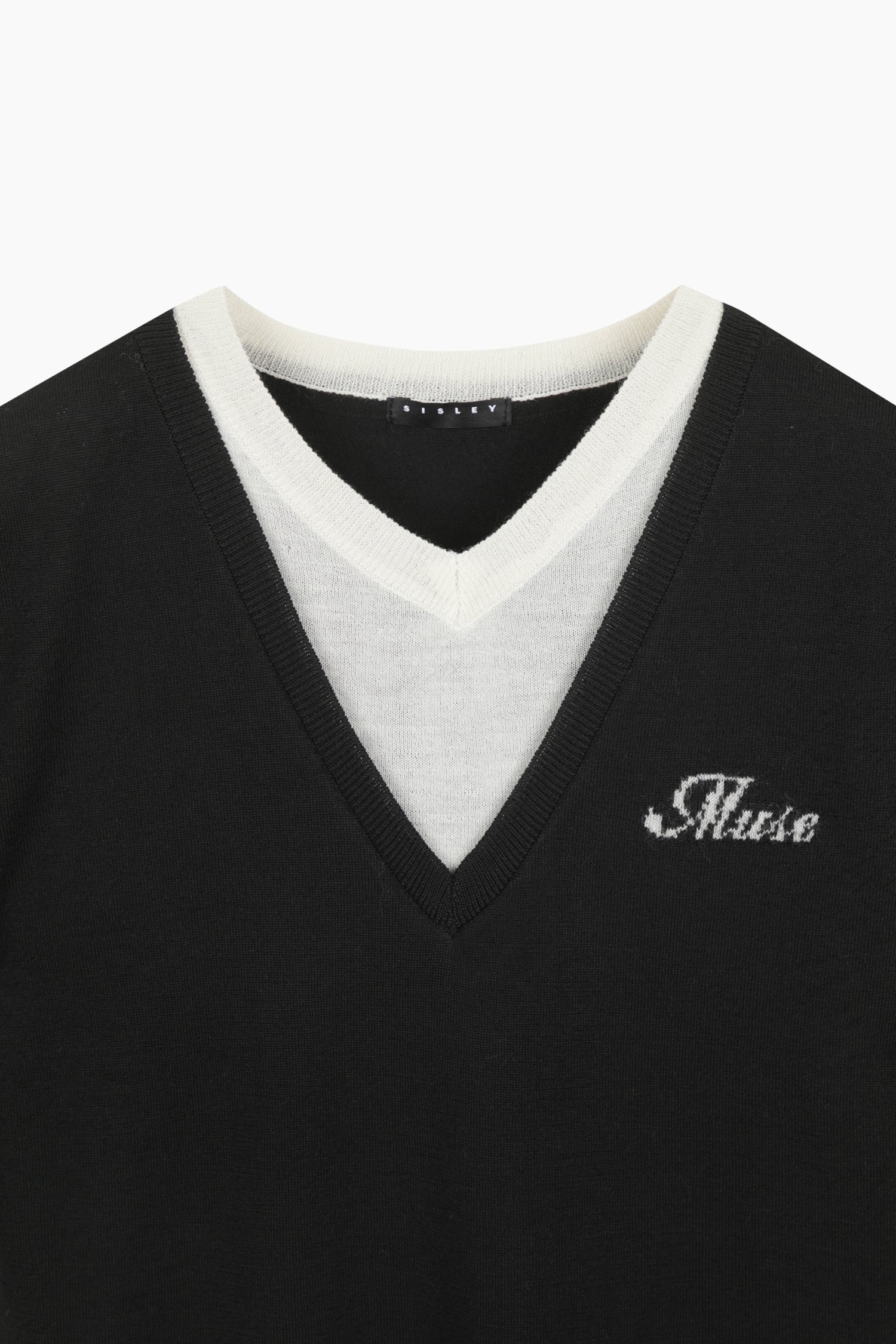 Maglia combinata da donna nero 3 | Sisley Outlet