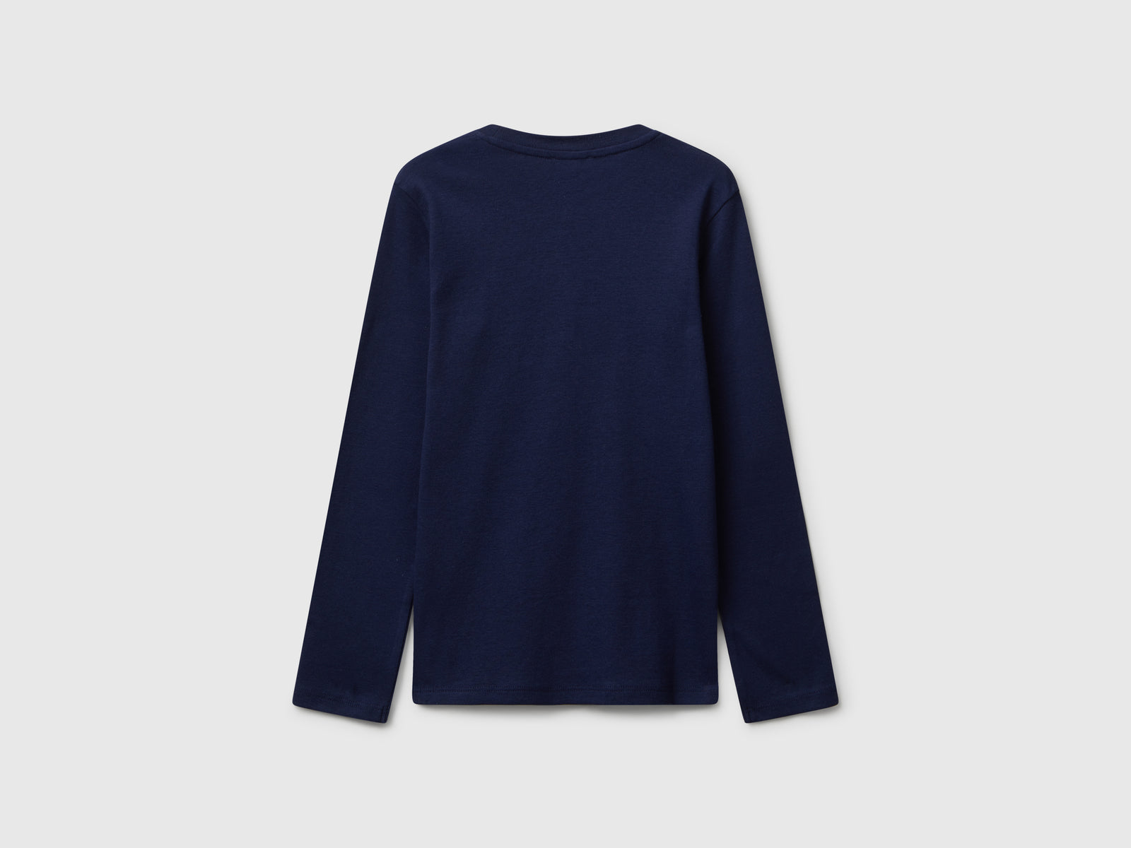 Maglietta con stampa glitter da bambina blu scuro 2 | Benetton Outlet