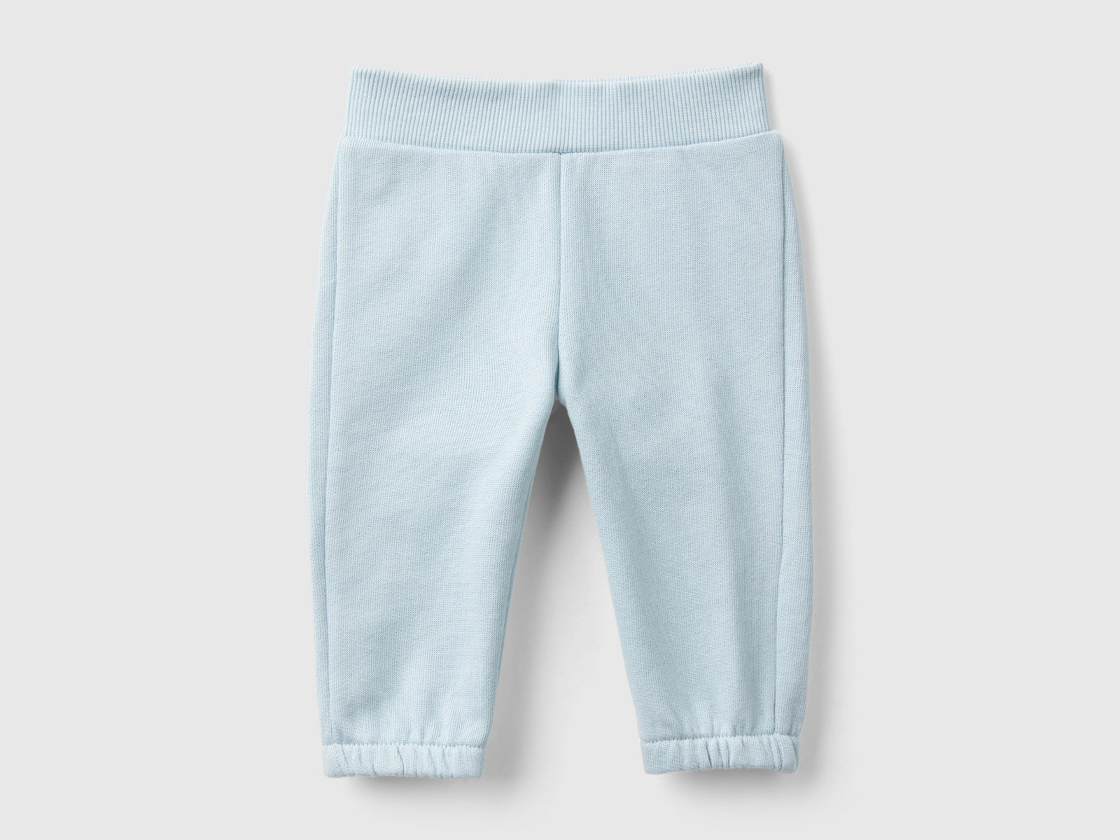Organic cotton sweatpants da neonato verde acqua | Benetton Outlet