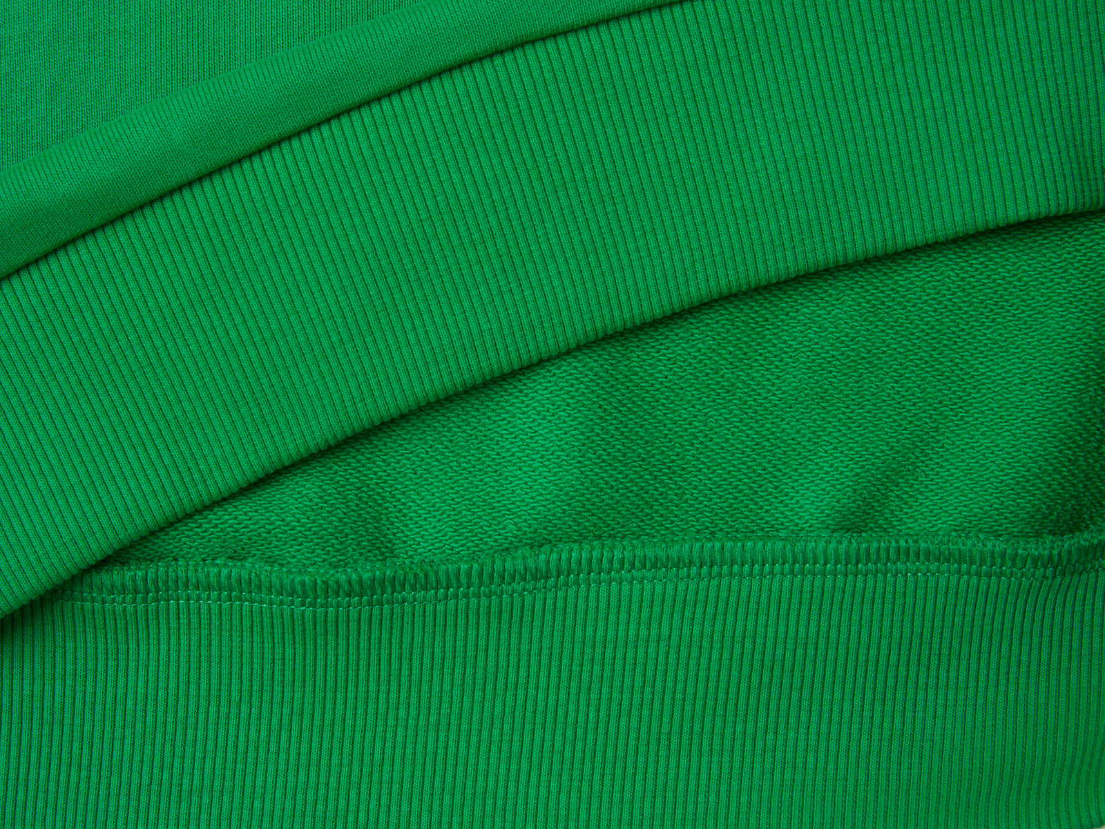 Felpa e con ricamo logo da bambino verde 3 | Benetton Outlet
