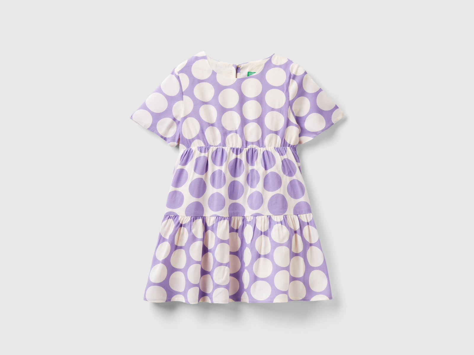 Abito fluido a pois da bimba multi-color | Benetton Outlet