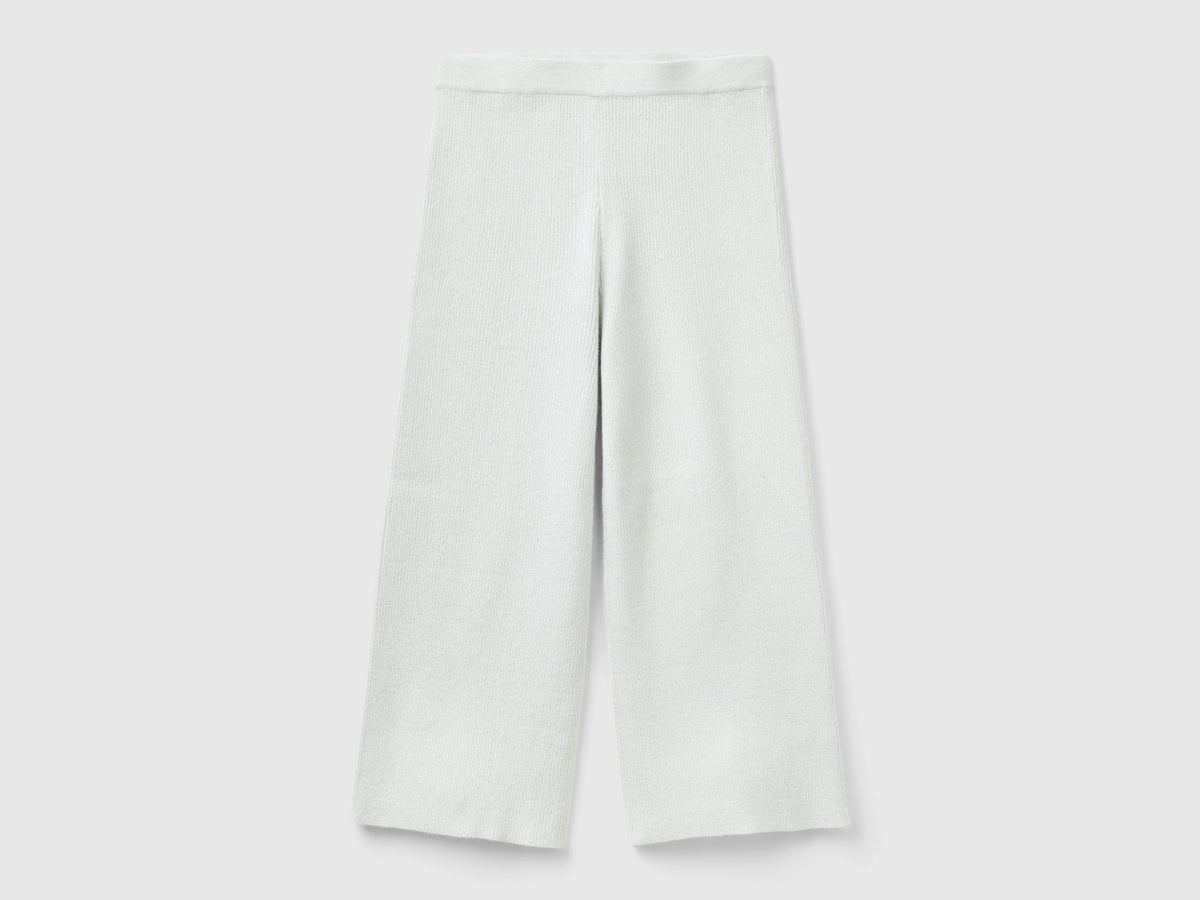 Pantaloni in maglia con lurex