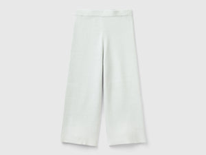Pantaloni in maglia con lurex