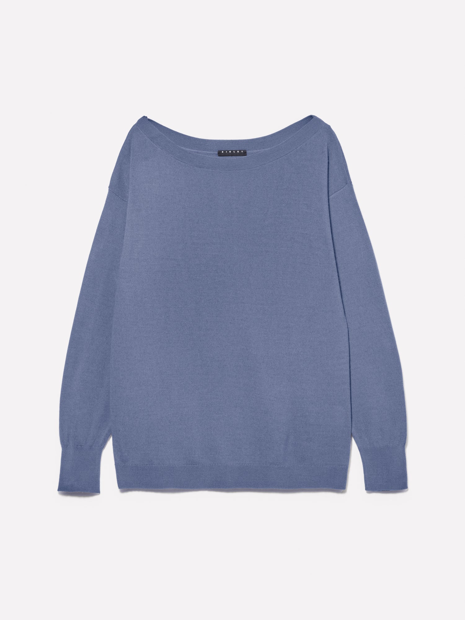 Maglia con scollo a barca da donna blu | Sisley Outlet