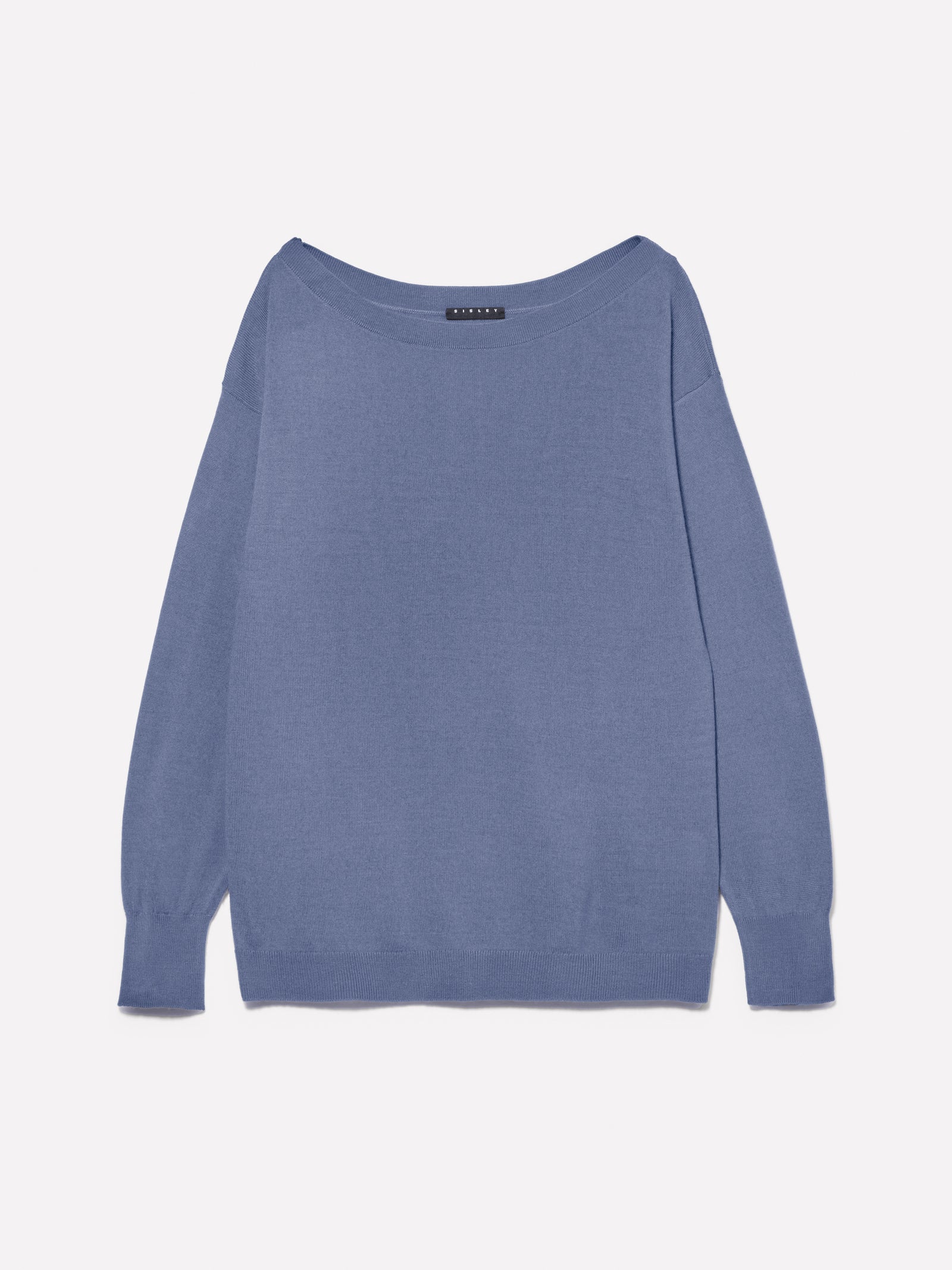 Maglia con scollo a barca da donna blu | Sisley Outlet