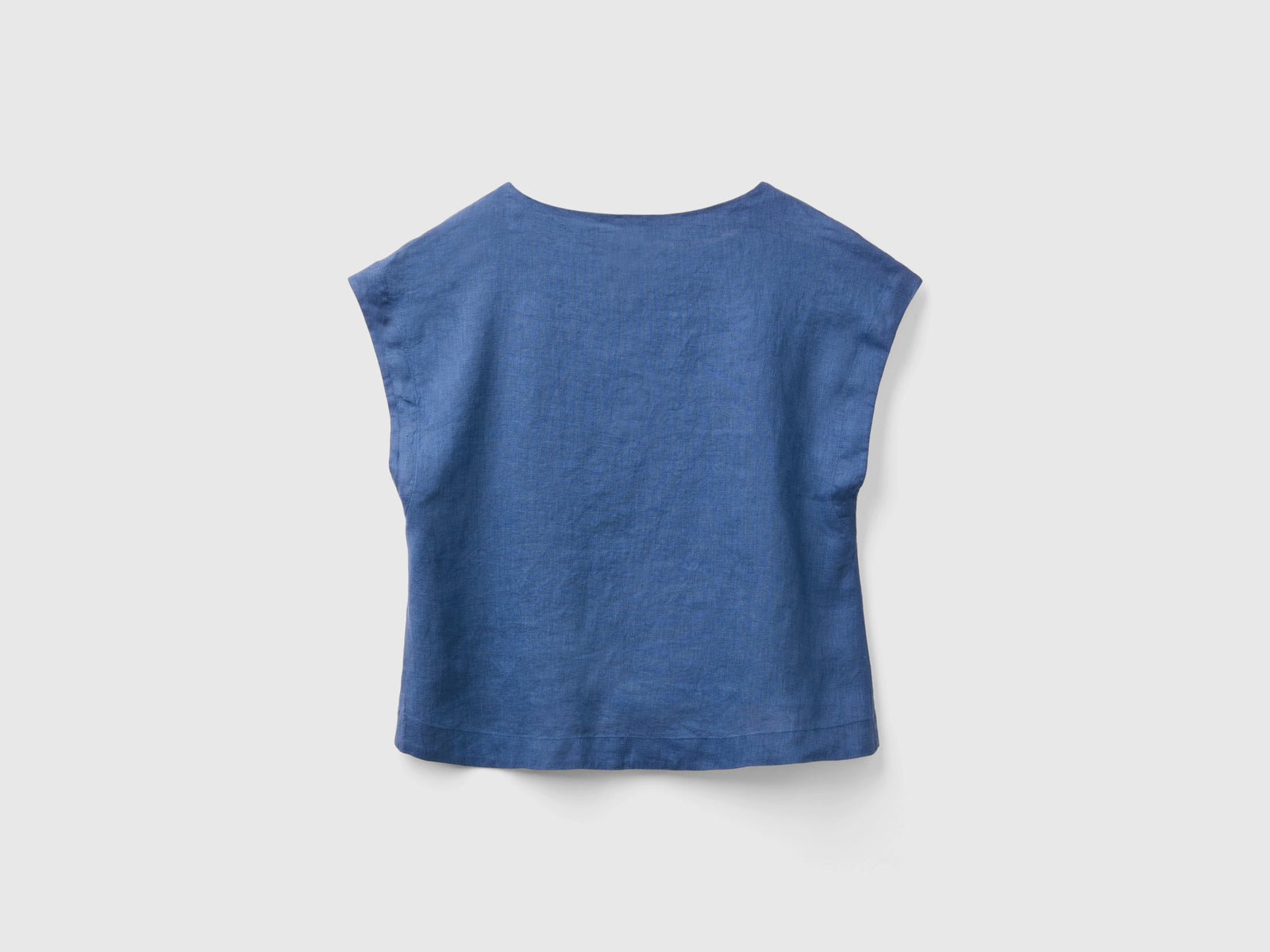Blusa scollo quadrato in puro lino da donna avio 2 | Benetton Outlet