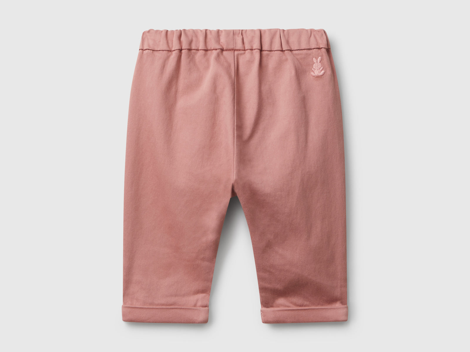 Pantaloni con coulisse da neonato salmone 2 | Benetton Outlet