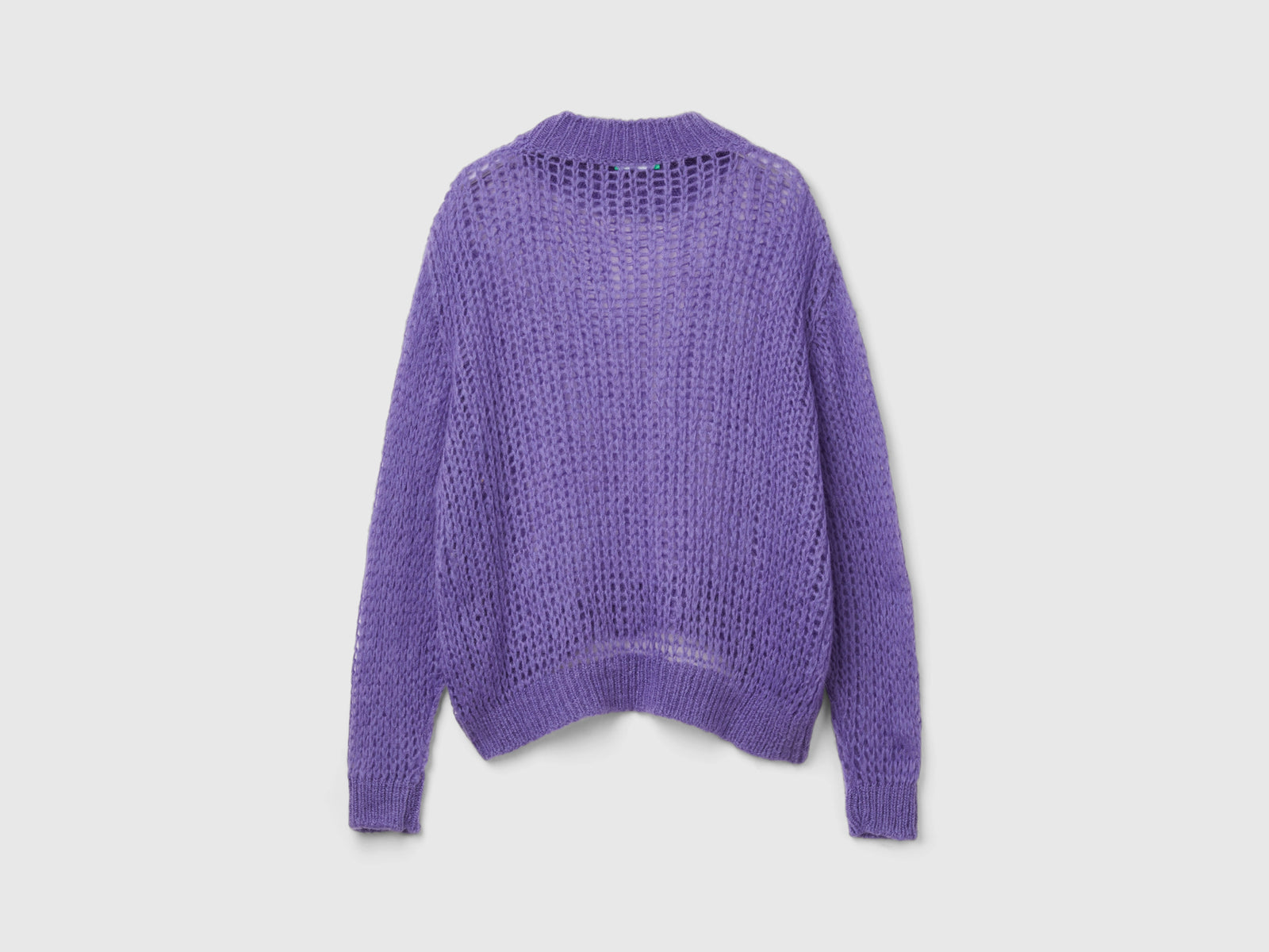 Lupetto a rete in misto mohair da donna lilla 2 | Benetton Outlet