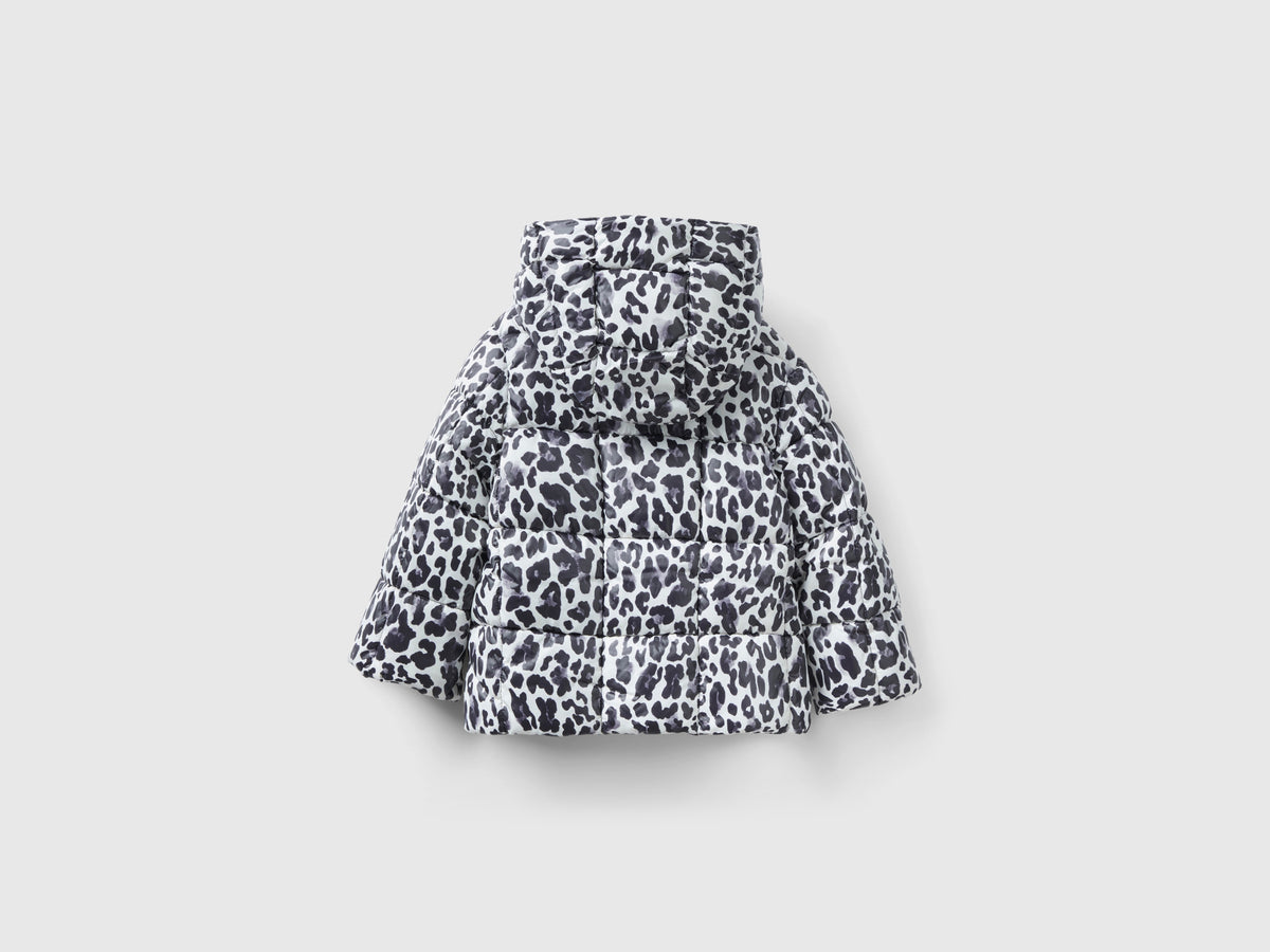 Giubbotto con stampa animalier