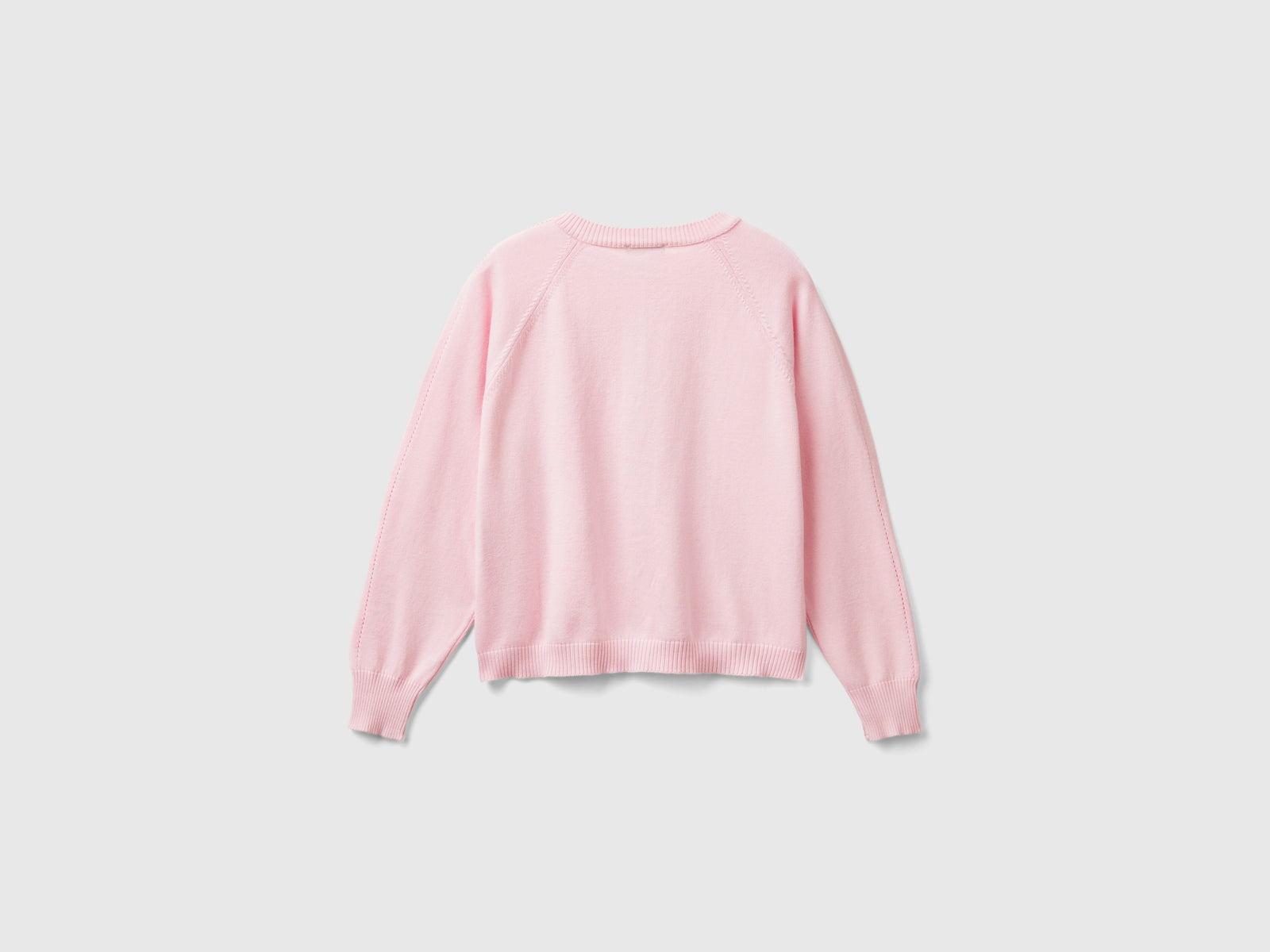 Cardigan in puro cotone da bambina rosa 2 | Benetton Outlet