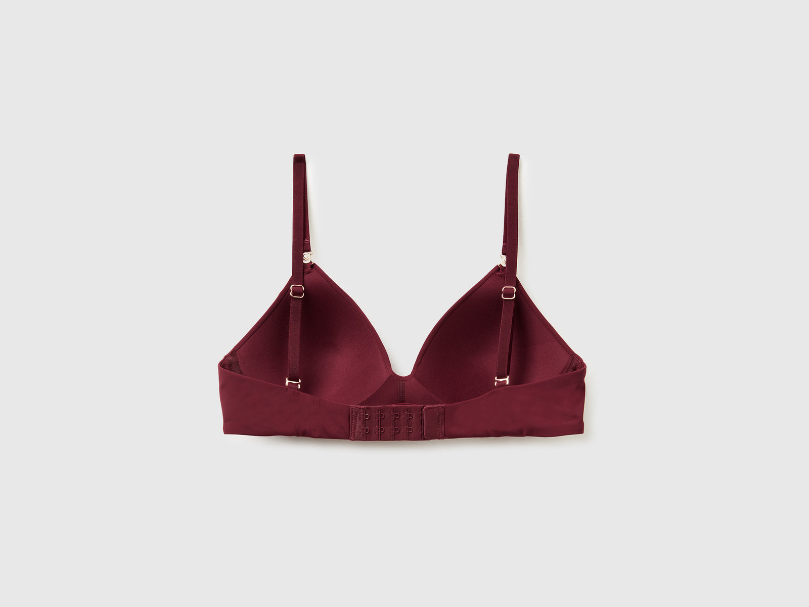 Reggiseno a triangolo imbottito da donna bordeaux 2 | Benetton Outlet