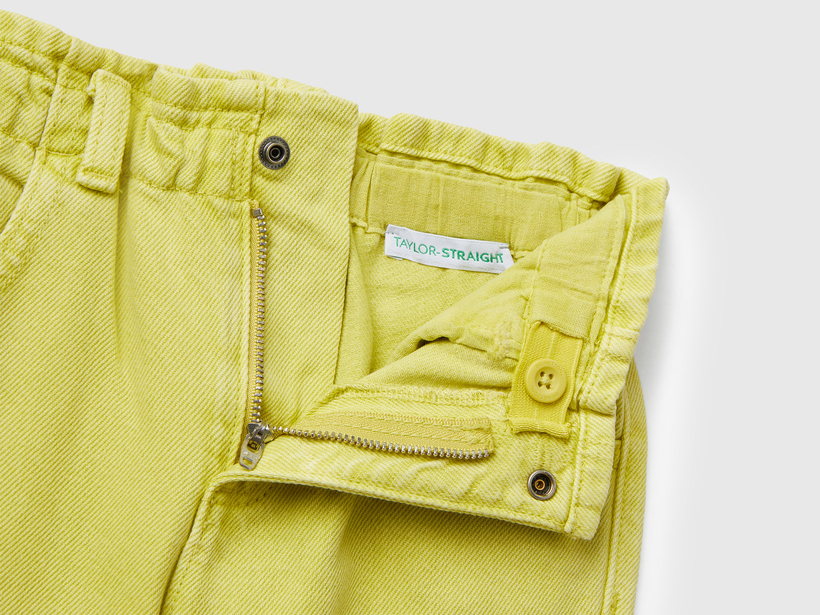 Pantaloni cargo in cotone da bimba verde oliva 3 | Benetton Outlet