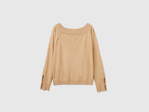 Maglia con scollo bardot