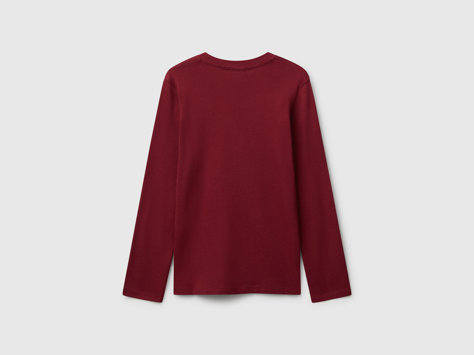 Maglietta con stampa glitter da bambina bordeaux 2 | Benetton Outlet