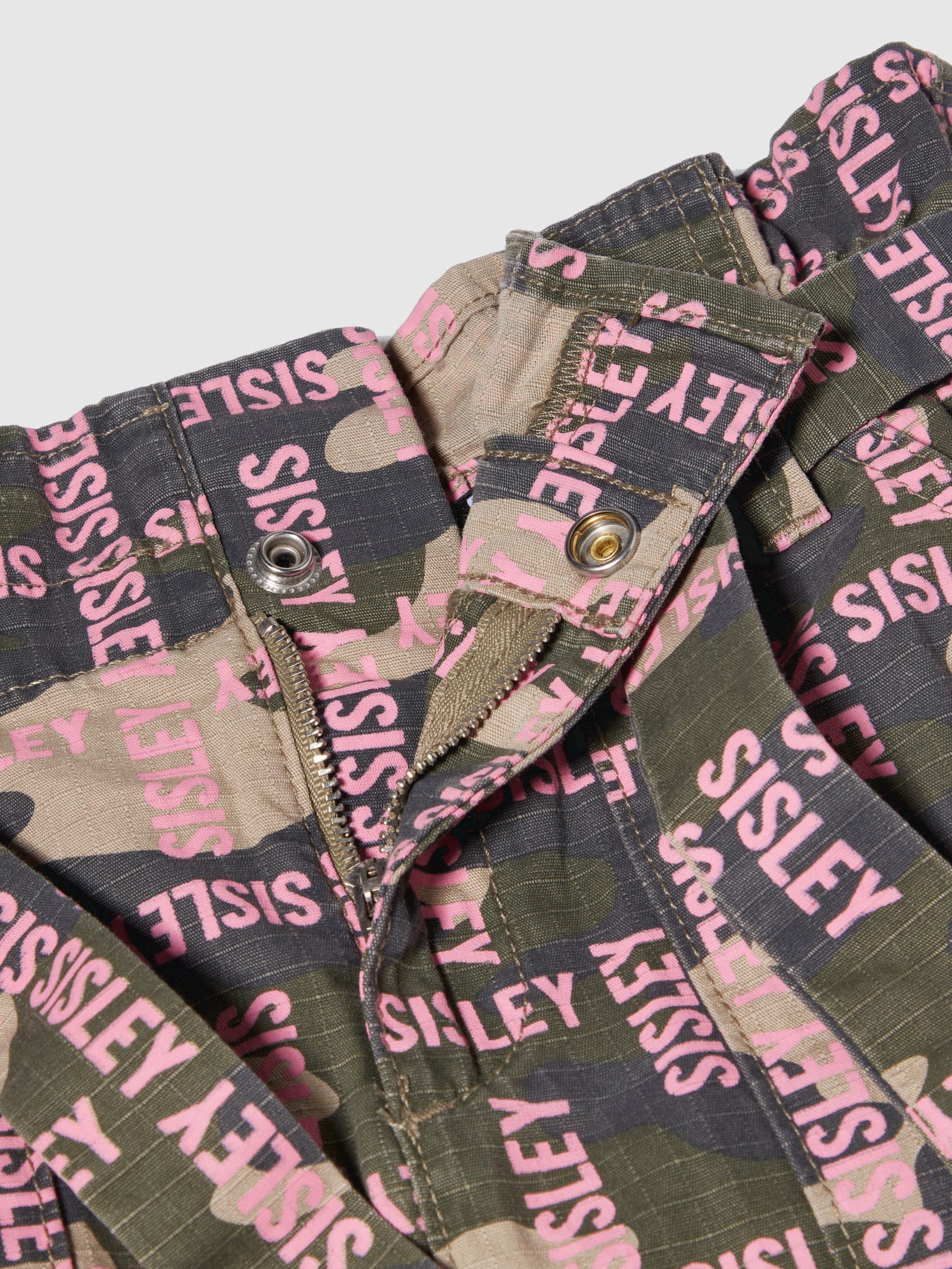 Gonna camouflage logata da bambina verde scuro 2 | Sisley young Outlet