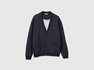 Cardigan in felpa relaxed fit