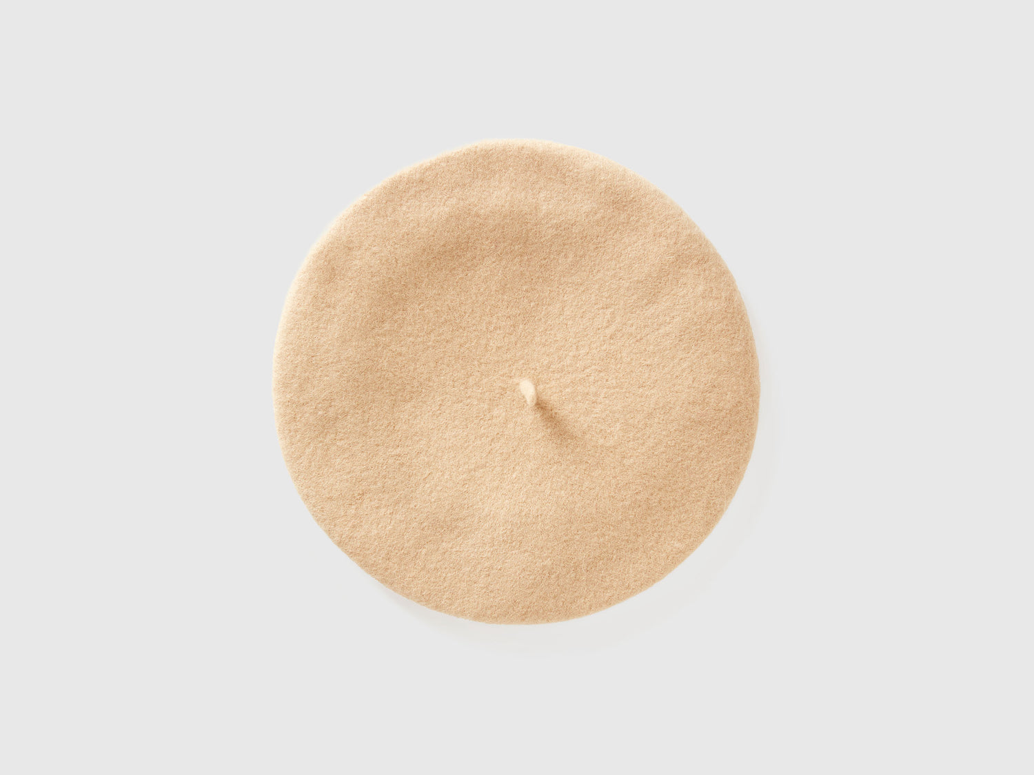 Basco classico in misto lana da donna beige | Benetton Outlet