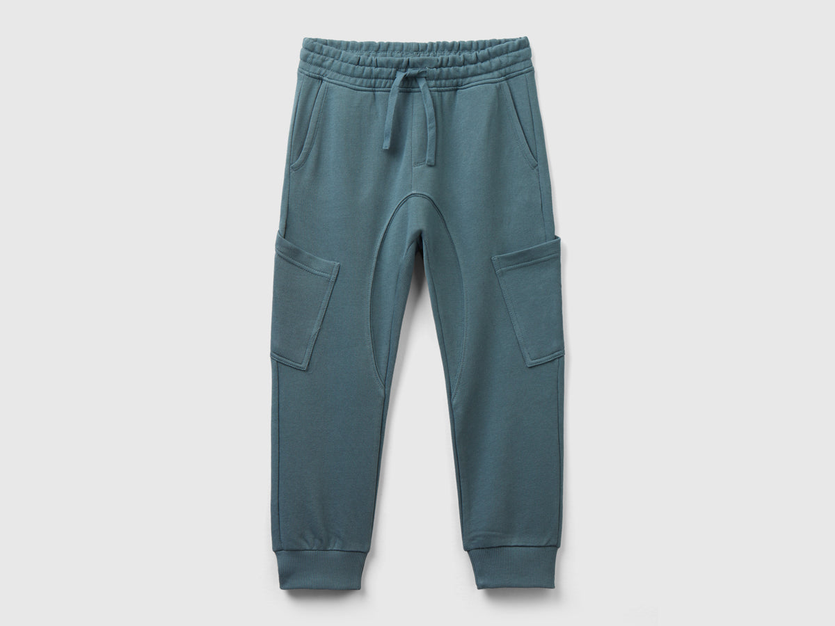 Pantaloni cargo in felpa