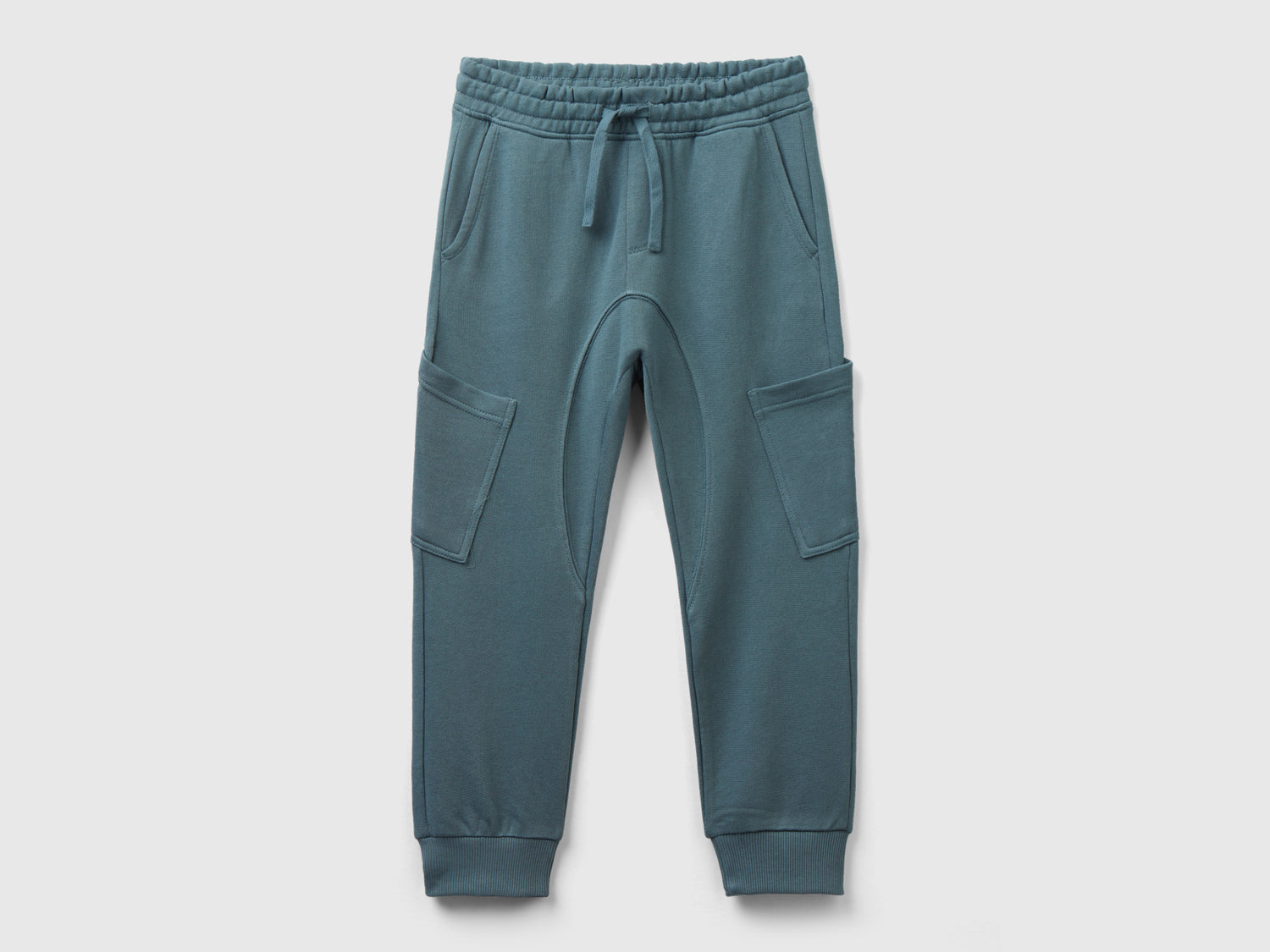 Pantaloni cargo in felpa da bambino grigio scuro | Benetton Outlet
