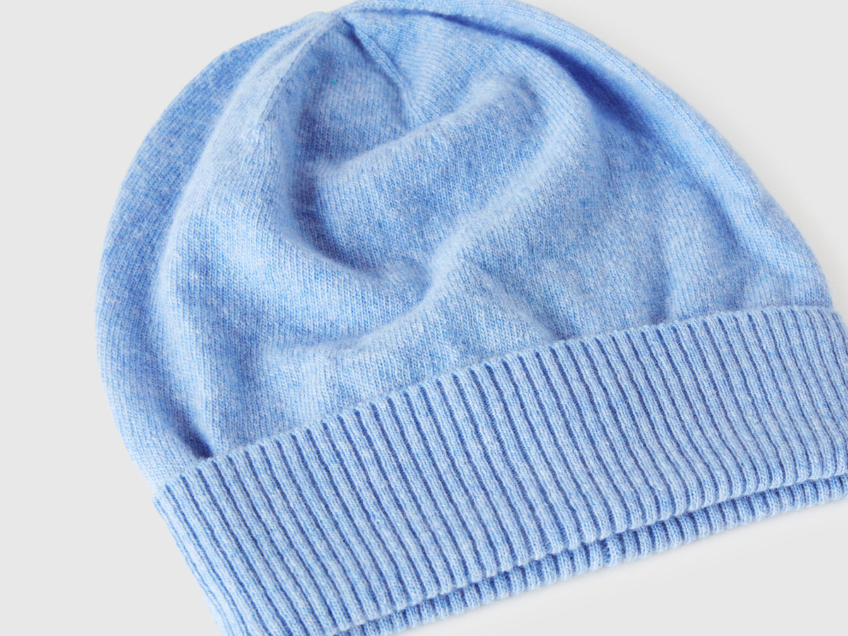 Cappello mélange in pura lana Merino