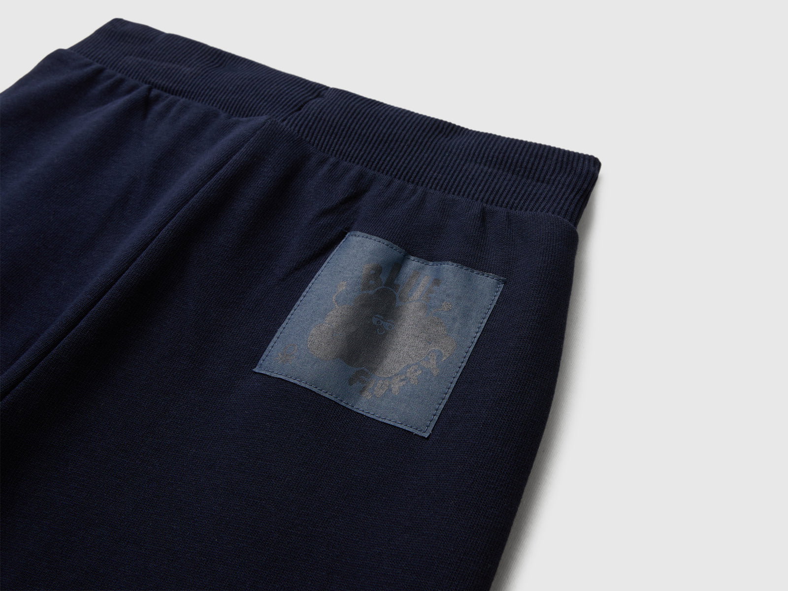 Joggers 100% cotone da bimbo blu scuro 3 | Benetton Outlet