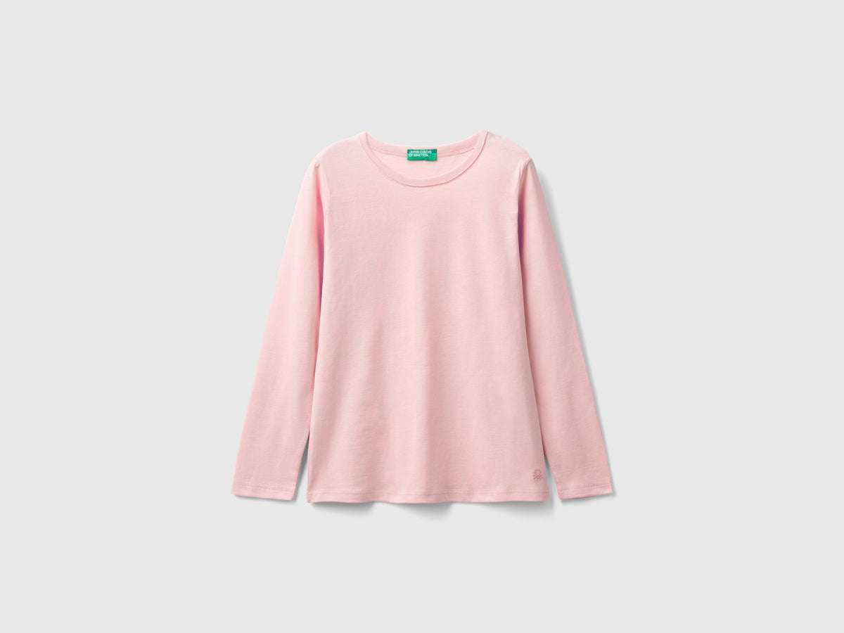 T-shirt a manica lunga in cotone bio