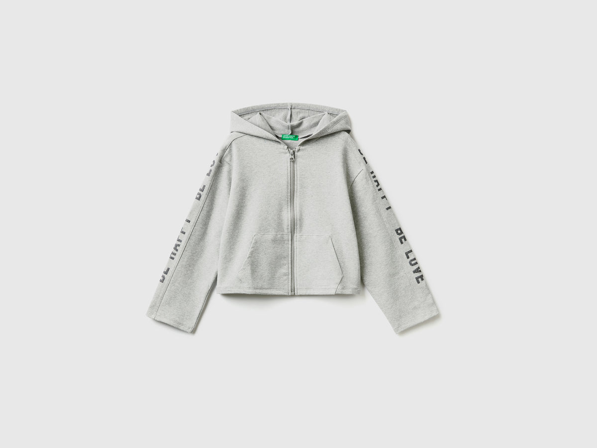 Calda felpa boxy fit con stampa