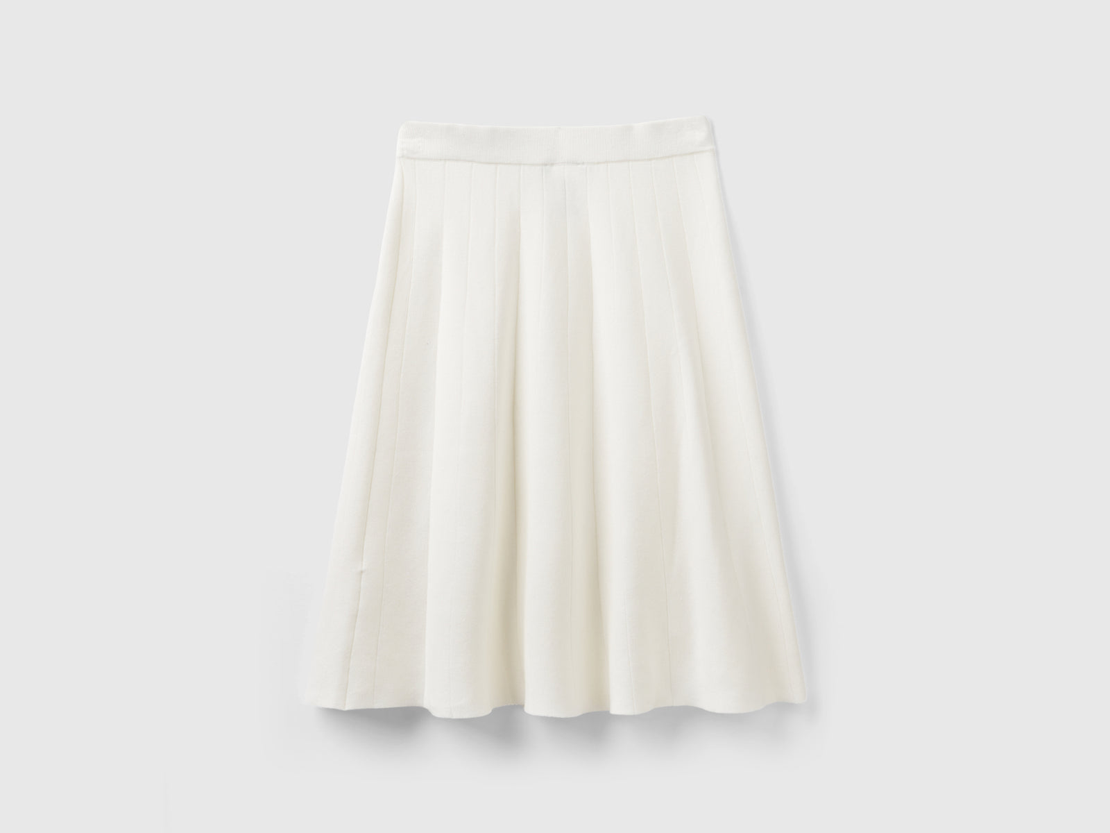 Longuette in maglia da donna bianco panna 2 | Benetton Outlet