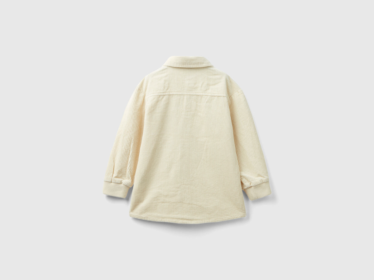 Camicia in velluto con tasche
