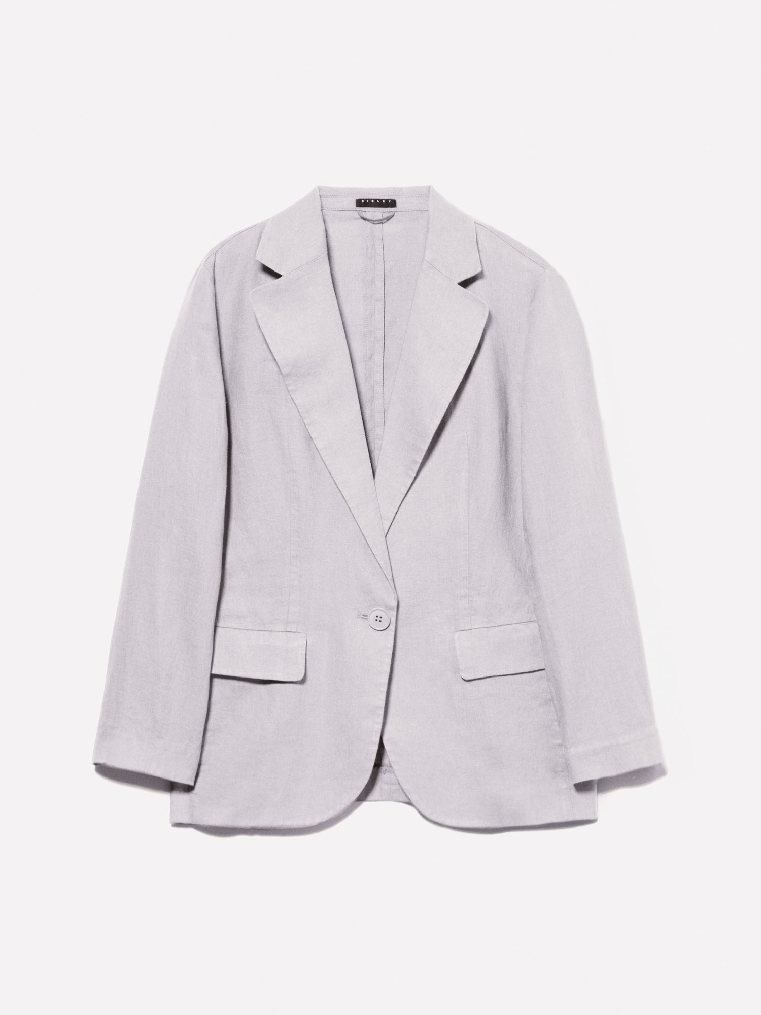 Blazero 100% lino da donna grigio chiaro | Sisley Outlet