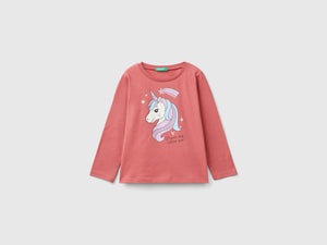 Maglietta regular fit con stampa