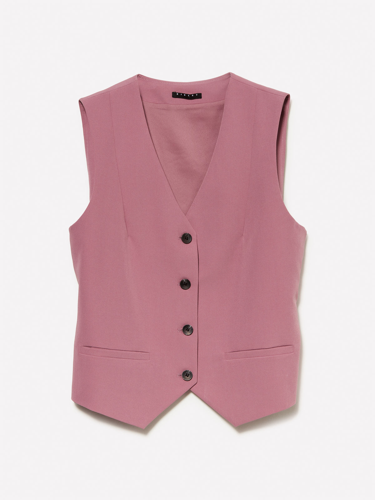 Gilet malva slim fit