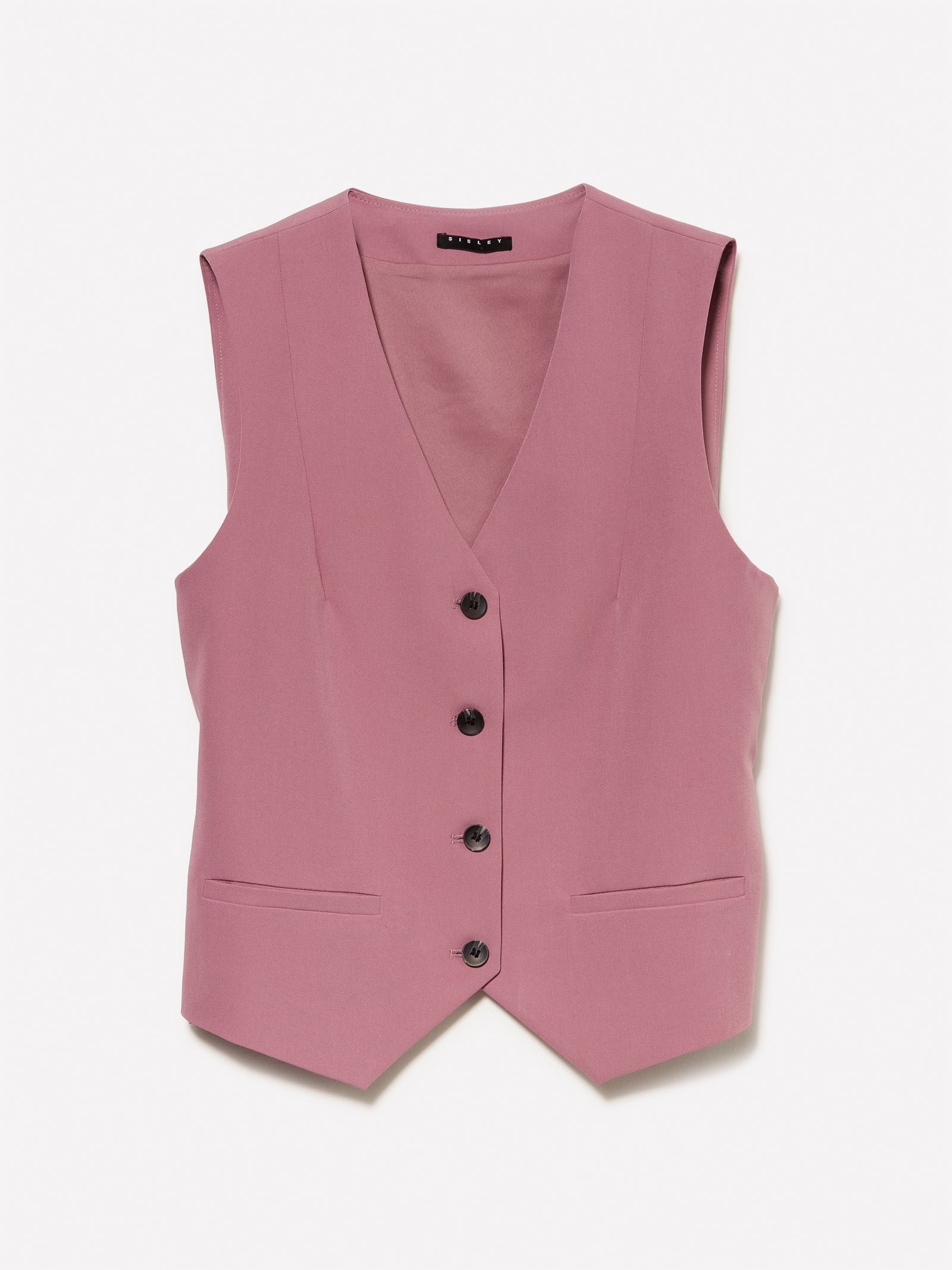 Gilet malva slim fit da donna lilla | Sisley Outlet