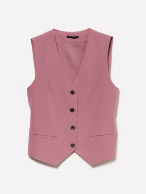 Gilet malva slim fit