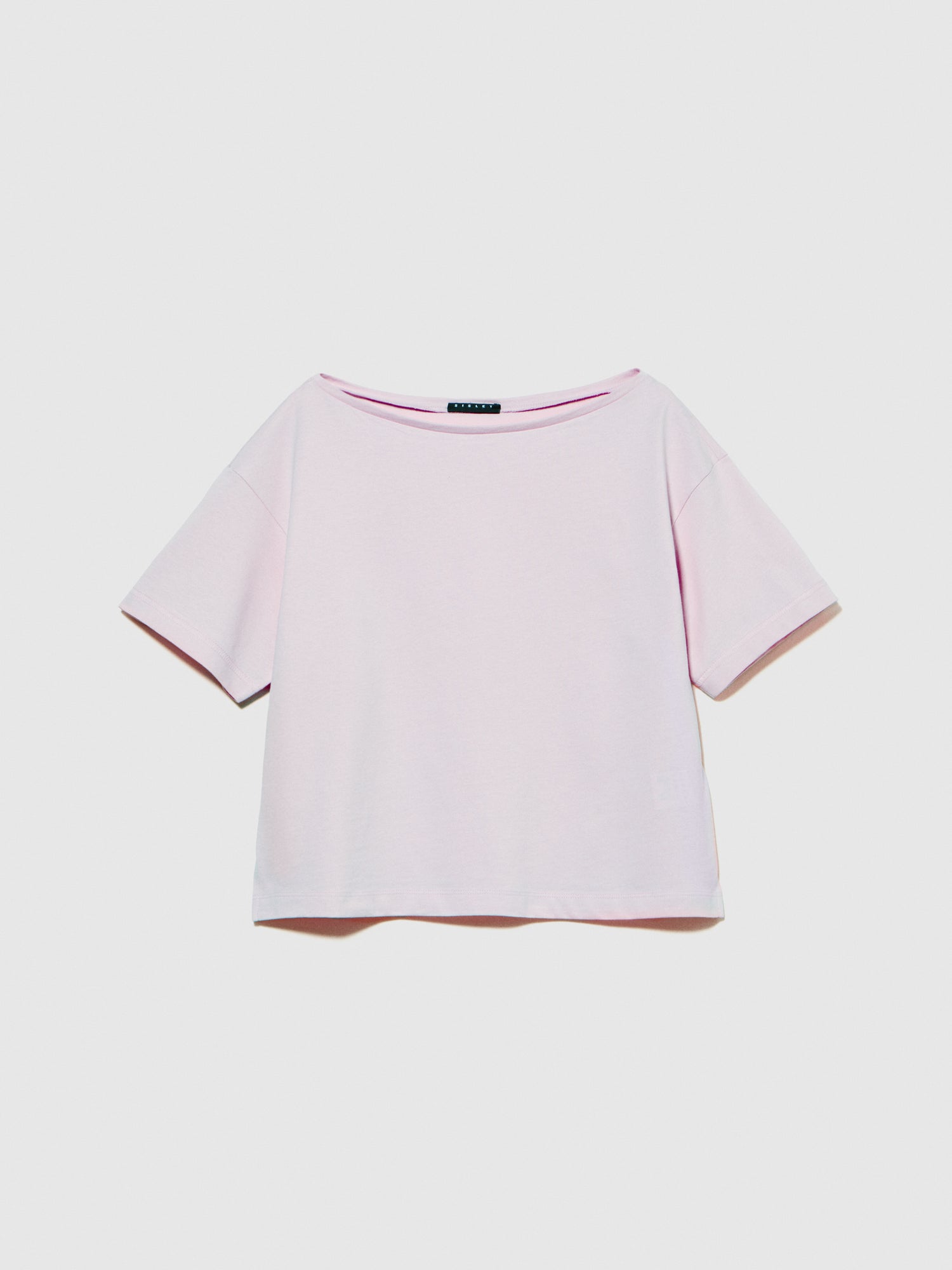 Pink cropped boxy fit t-shirt da donna rosa tenue | Sisley Outlet