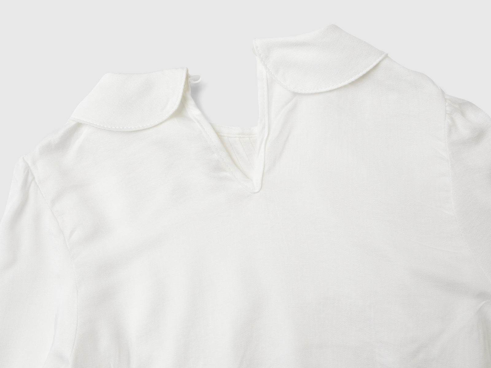 Blusa in pura viscosa da bimba bianco 2 | Benetton Outlet