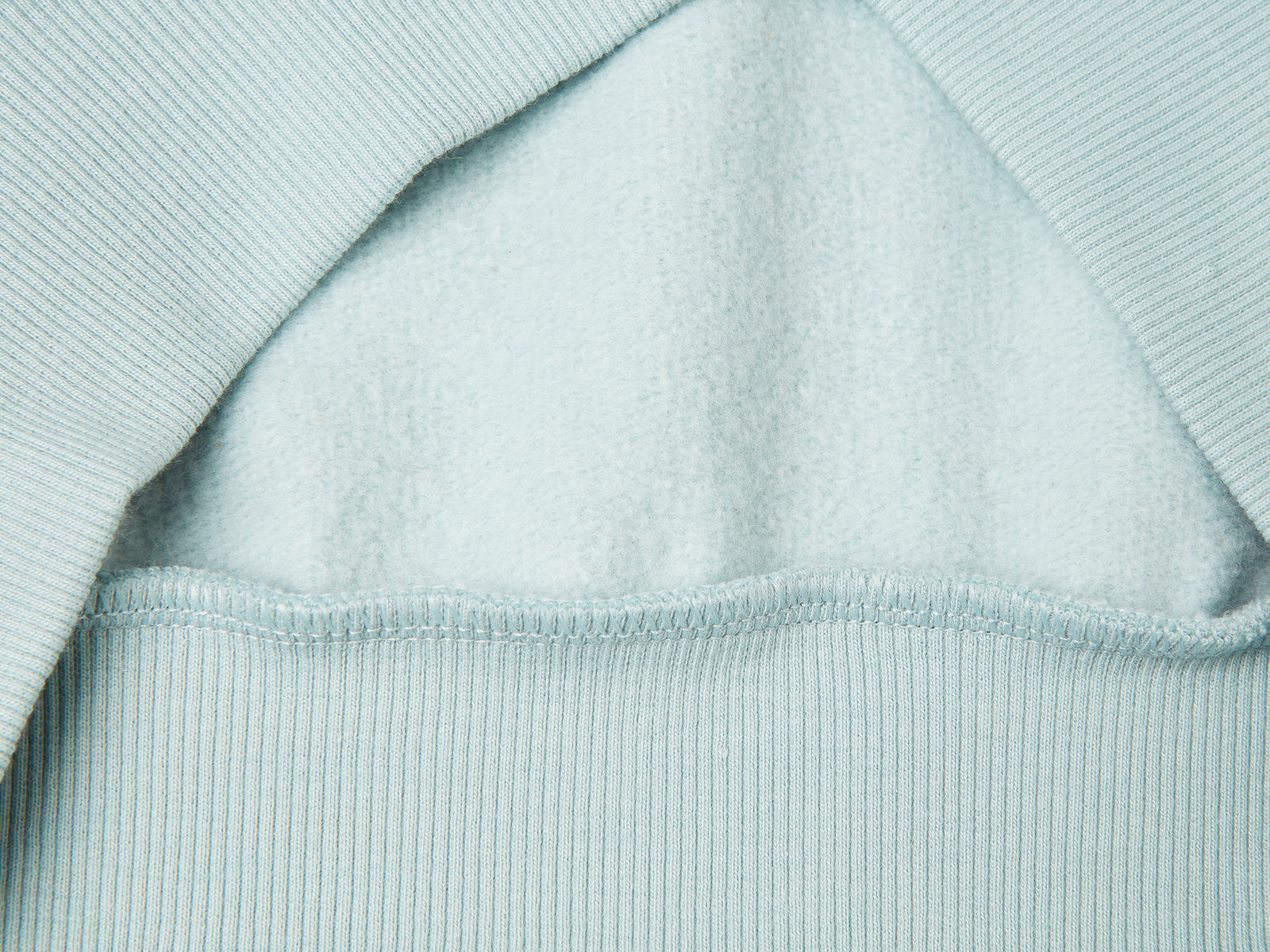 Felpa con zip e paillettes da bambina verde acqua 3 | Benetton Outlet