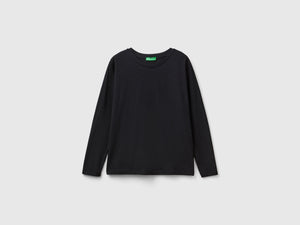 T-shirt manica lunga in cotone leggero