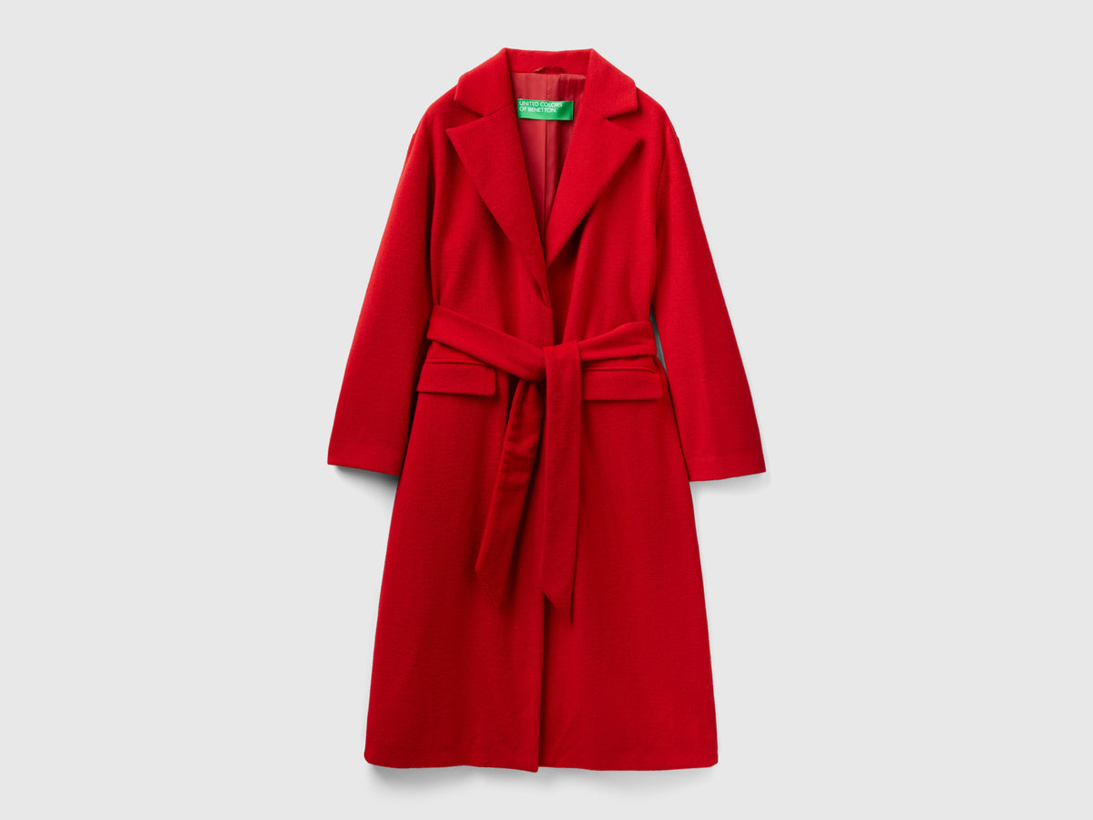 Cappotto lungo con cintura