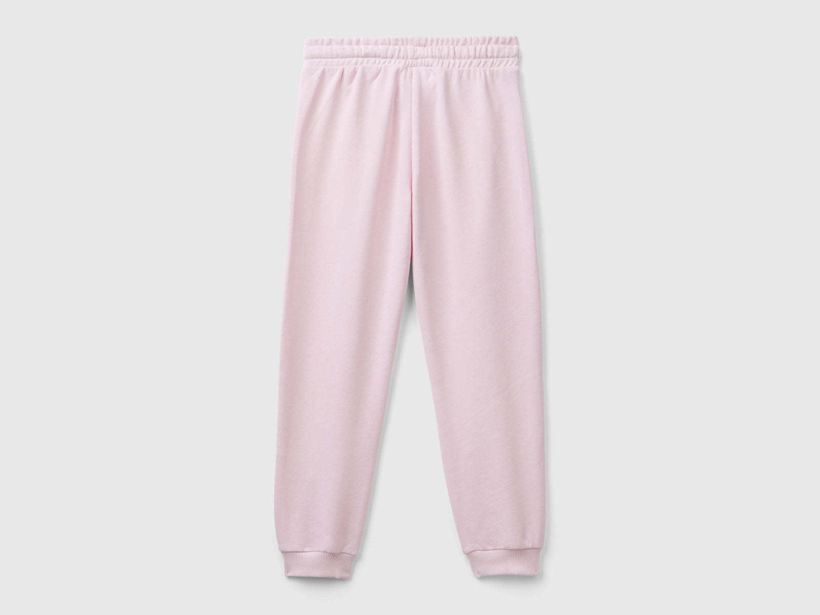 Pantaloni in felpa con logo da bambina rosa 2 | Benetton Outlet