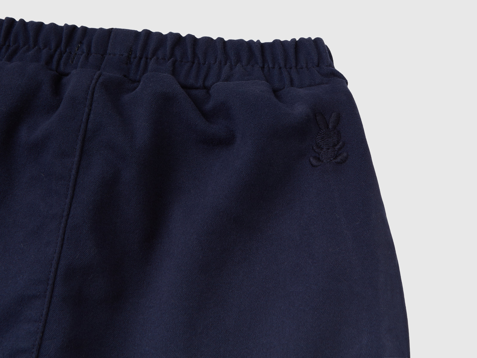 Pantaloni super stretch con coulisse da neonato blu scuro 2 | Benetton Outlet