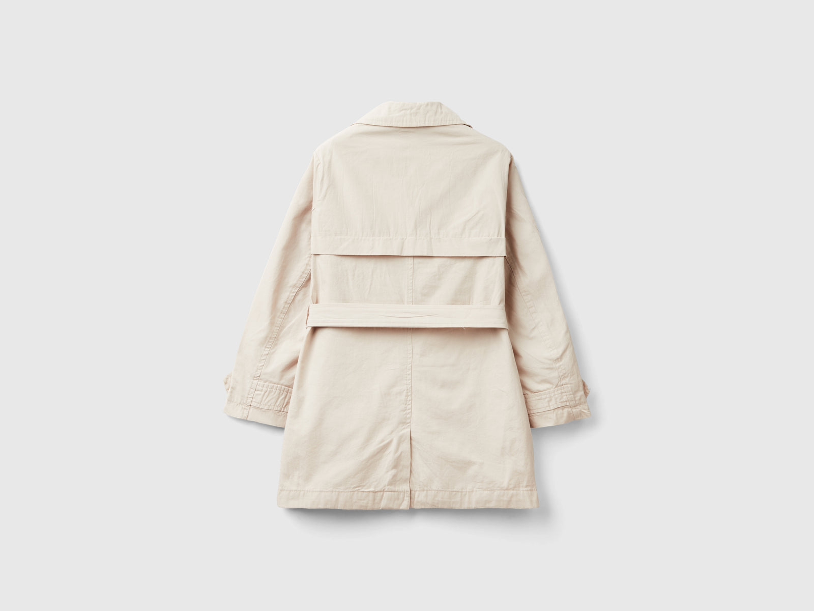Trench doppiopetto da bambina beige 2 | Benetton Outlet