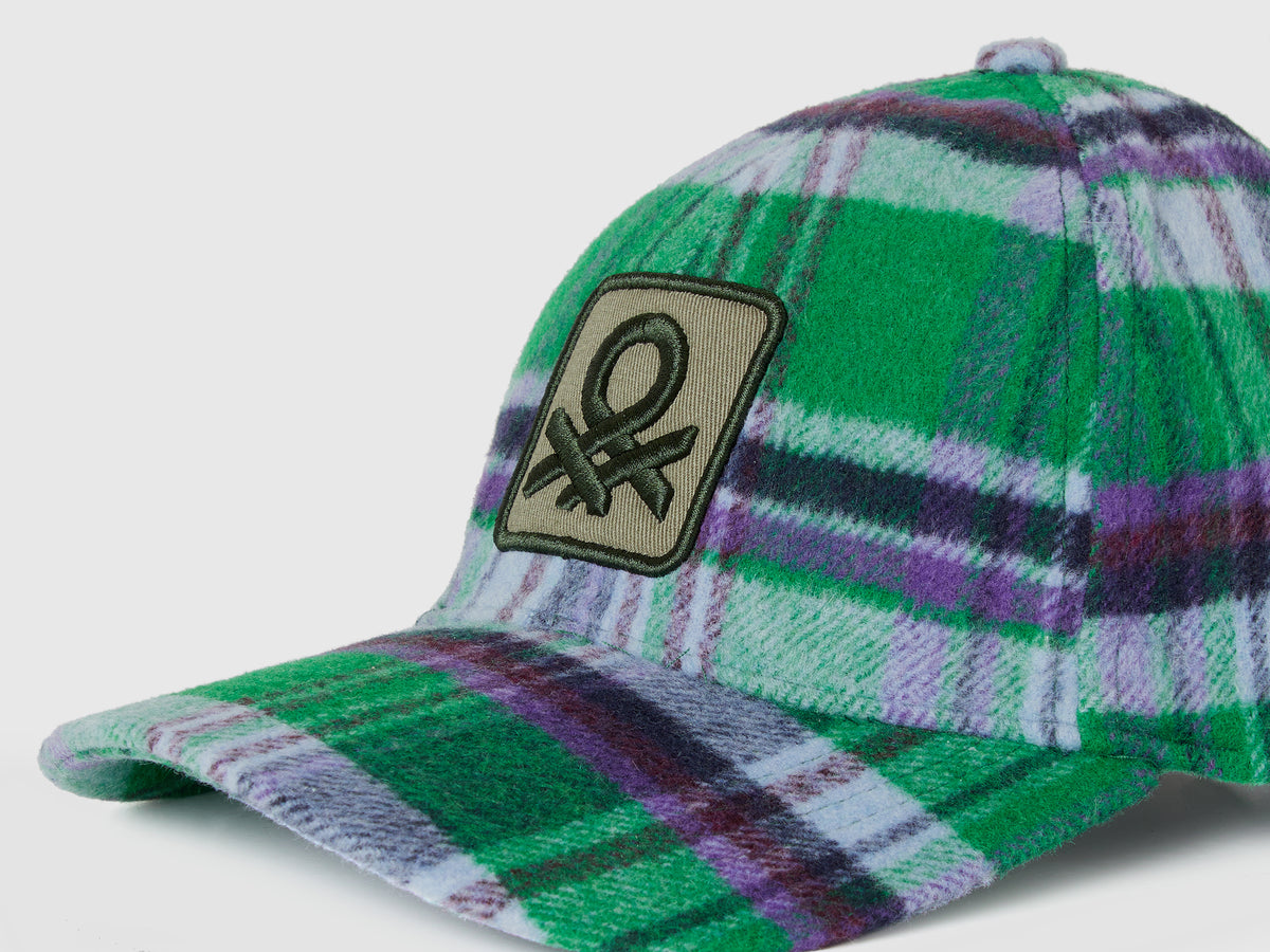 Cappellino baseball tartan