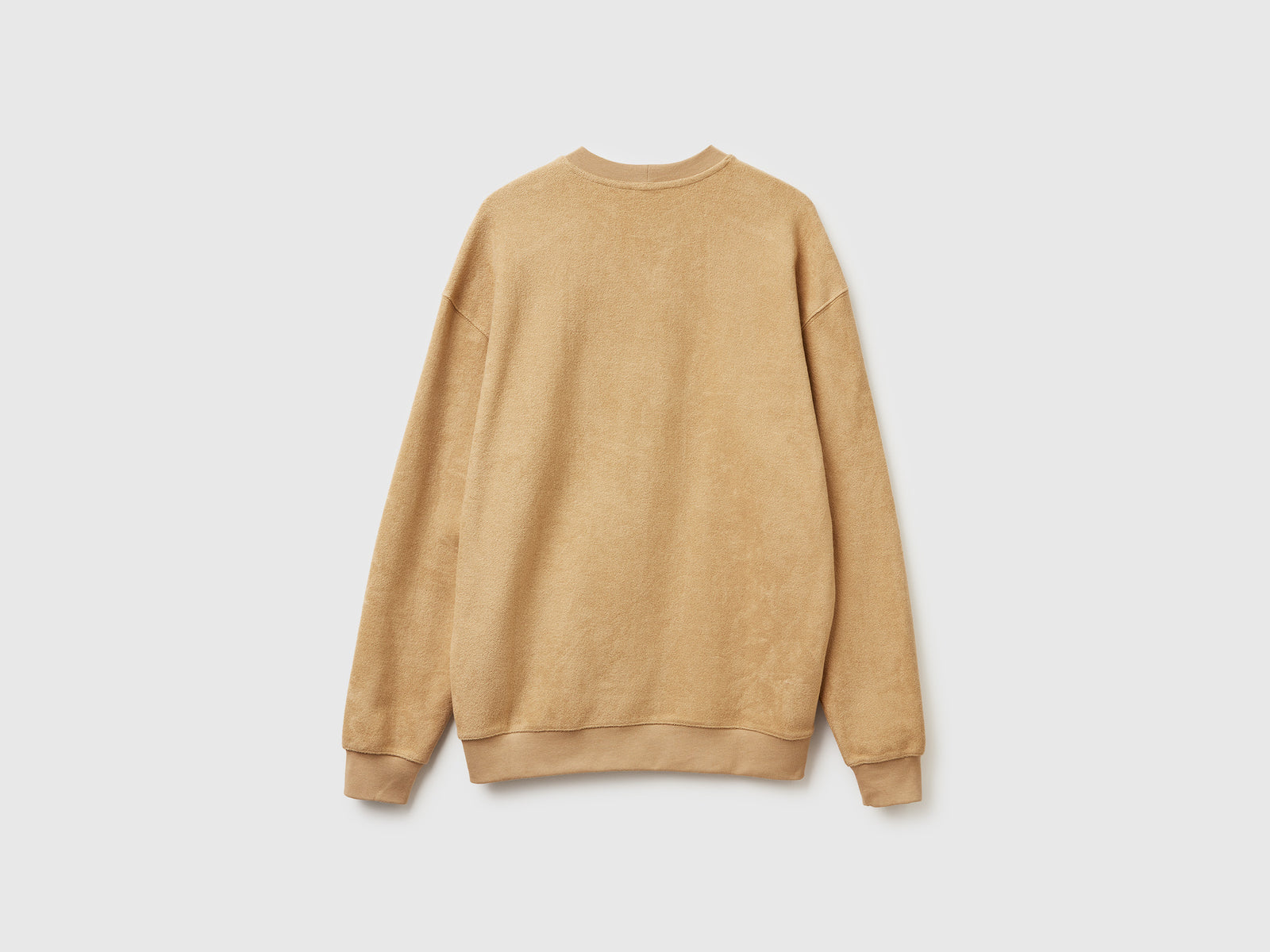 Felpa in puro cotone da uomo beige 2 | Benetton Outlet