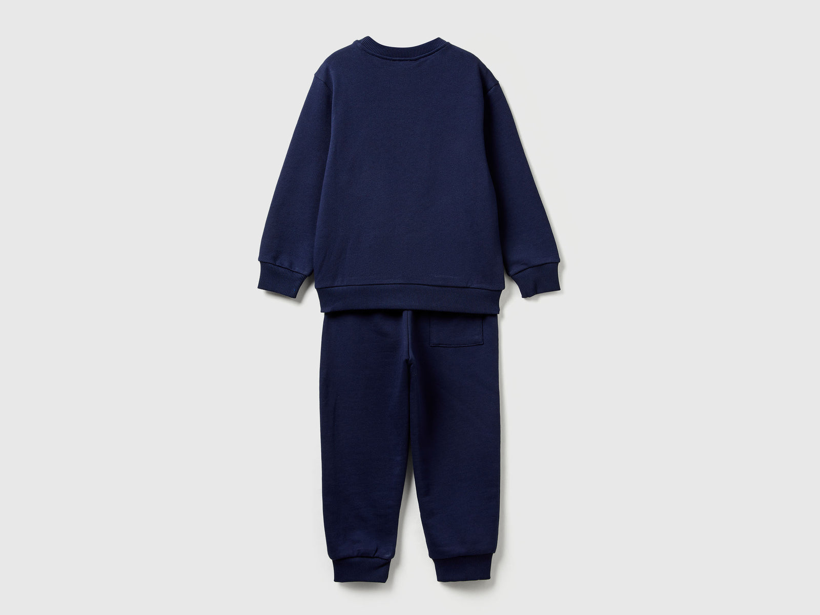 Tuta in felpa con logo da bimbo blu scuro 2 | Benetton Outlet