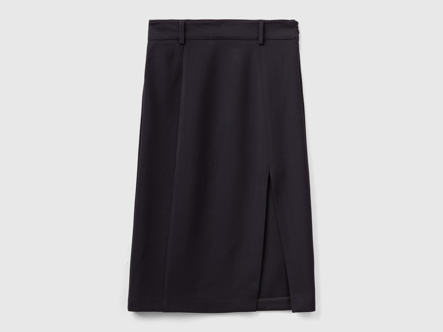 Longuette in misto viscosa stretch da donna nero | Benetton Outlet
