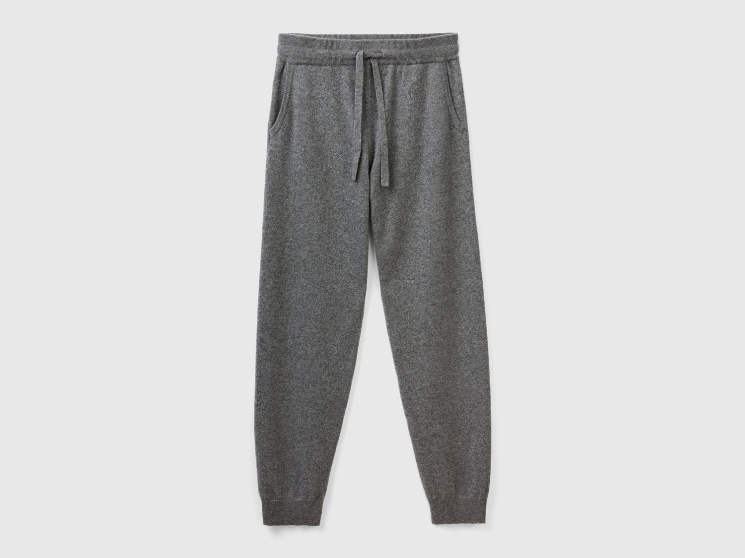 Joggers in puro cashmere da donna grigio scuro | Benetton Outlet