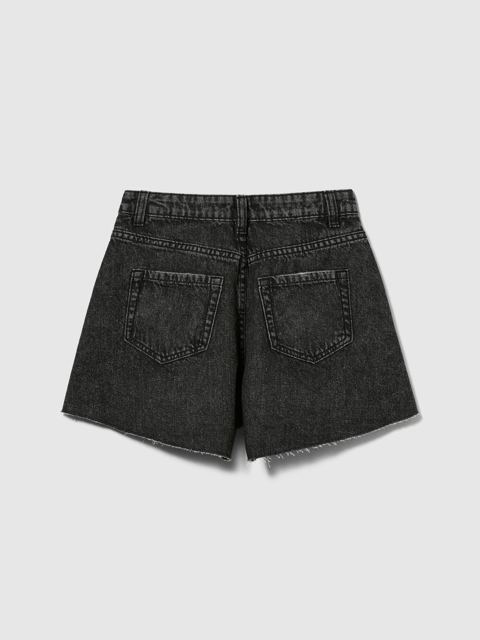 Shorts di jeans a campana da bambina nero 2 | Sisley young Outlet