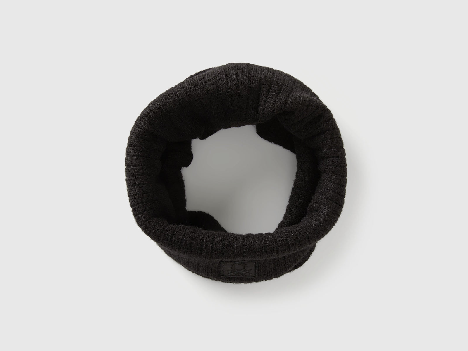 Scaldacollo in misto viscosa stretch da bambino nero | Benetton Outlet